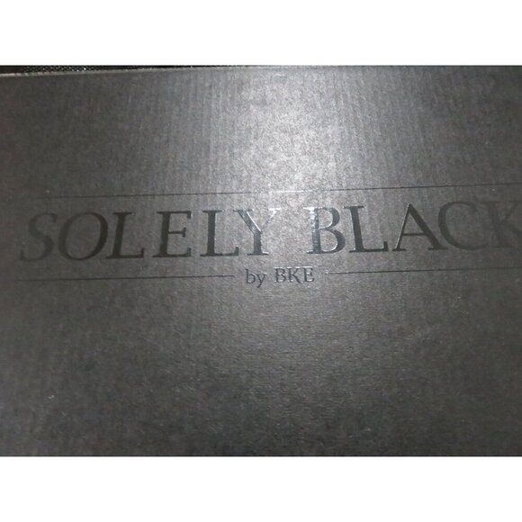 Solely Black Leather Zip Ankle Boots size 9 sleek - Picture 10 of 11